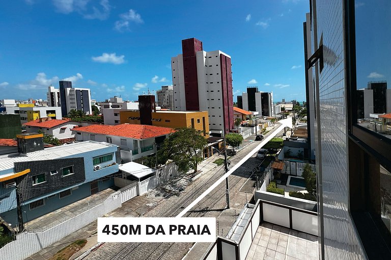 Apto Luxo Novinho no Bessa 4 Pessoas 400m Praia