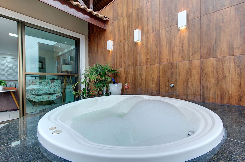 Excelente Cobertura Premium Duplex Jacuzzi 3 suites Med